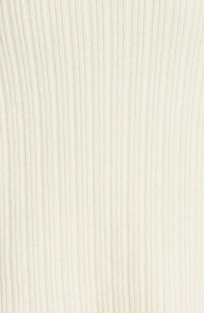 Shop Aeron Brook Wool & Cashmere Long Sleeve Sweater Minidress In Cream