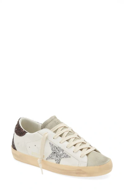 Golden Goose Super-star Classic With Spur Trainers In White Ice