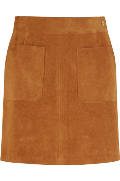 Shop Frame Le High Suede Mini Skirt