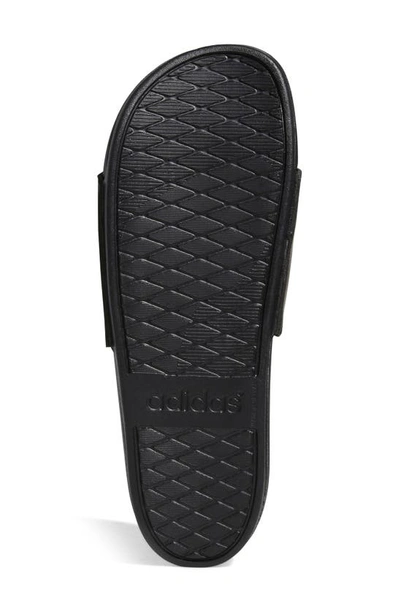 Shop Adidas Originals Adilette Comfort Slide Sandal In Black/ White/ Black