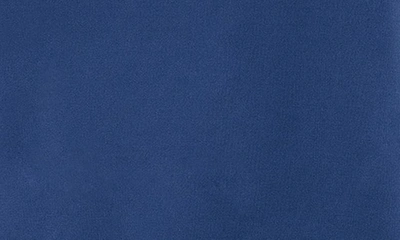 Shop Oh La La Cheri Lace Trim Satin Pajamas In Estate Blue/ Black