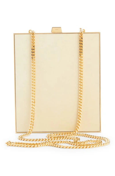 Shop Saint Laurent Tuxedo Box Bag In Pale Sun/ Oro Antico
