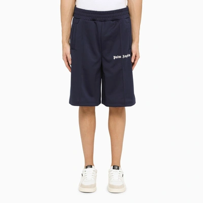Shop Palm Angels Navy Technical Bermuda Shorts In Blue