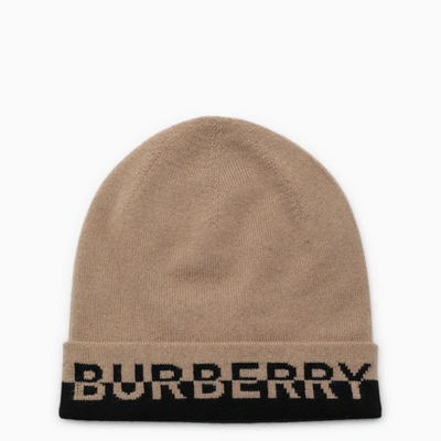 Shop Burberry Beige Cashmere Hat