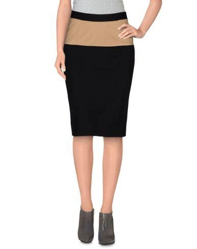 Shop Hoss Intropia Knee Length Skirts In Black