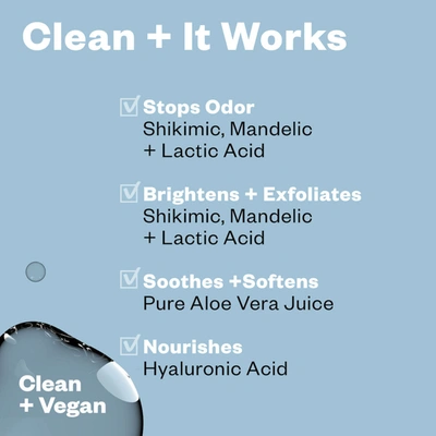 Kosas Chemistry Aha Serum Deodorant Beachy Clean