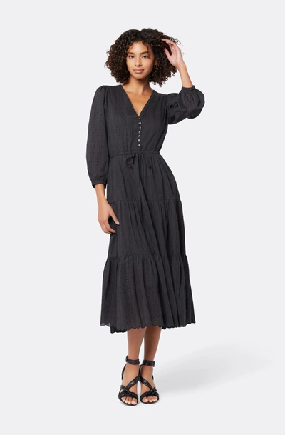 Shop Joie Tobey Maxi Cotton Dress In Black