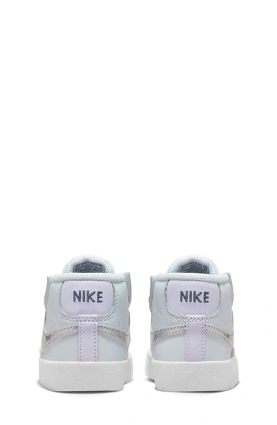 Shop Nike Kids' Blazer Mid '77 Sneaker In Pure Platinum/ Metallic Silver