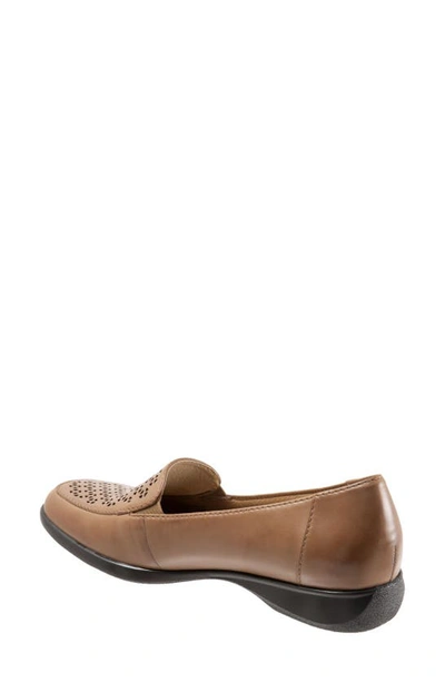 Shop Trotters 'jenn' Laser Cutout Loafer In Cognac/ Bronze Leather