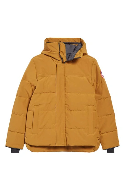 Shop Canada Goose Macmillan Water Repellent 625 Fill Power Down Parka In Klondike Gold