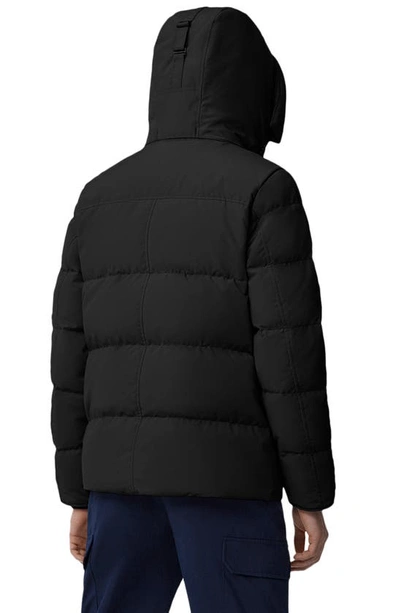 Canada Goose Macmillan Quilted Shell Hooded Down Parka In Black