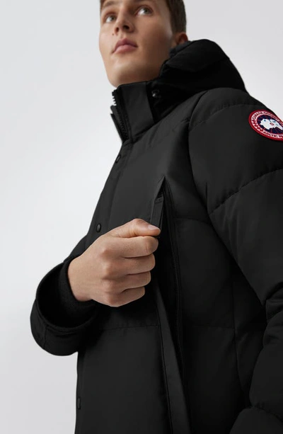 Shop Canada Goose Wydham Water Repellent 625 Fill Power Down Parka In Black