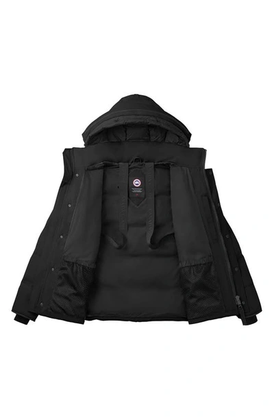 Canada Goose Macmillan Quilted Shell Hooded Down Parka In Black