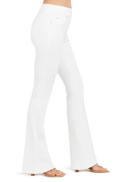 Spanx Skinny Flare High-rise Stretch-denim Jeans In White