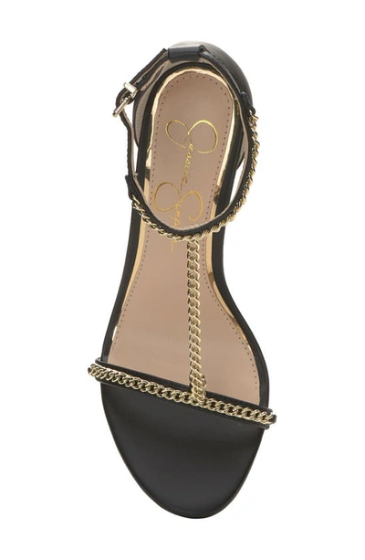 Jessica Simpson Qiven T-strap Sandal In Black Itlnpp