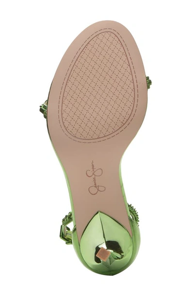Shop Jessica Simpson Qiven T-strap Sandal In Green Mtlcwp