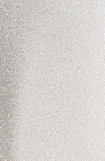 High Heel Jungle Glitterati Sparkle Cotton Blend Crew Socks In Silver