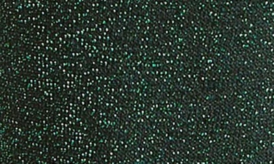 High Heel Jungle Glitterati Sparkle Cotton Blend Crew Socks In Green