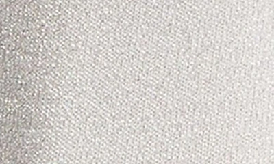 High Heel Jungle Glitterati Sparkle Cotton Blend Crew Socks In Silver