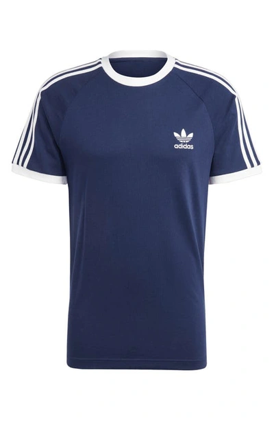 Shop Adidas Originals Adicolor 3-stripes T-shirt In Night Indigo