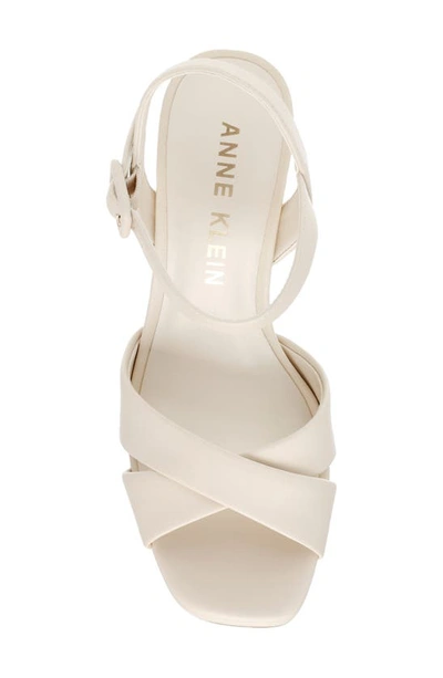 Shop Anne Klein Zada Platform Sandal In Off White