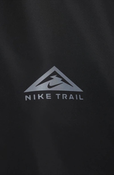 Shop Nike Gore-tex® Infinium™ Trail Running Jacket In Black/ Dark Smoke Grey