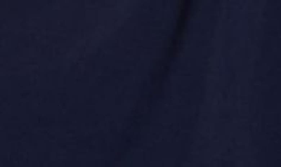 Alex Evenings Long Sleeve Surplice Neck Evening Dress In Dark Navy