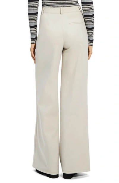 Shop Theory Terena High Waist Wide Leg Pants In Putty