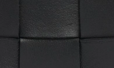 Shop Bottega Veneta Small Intrecciato Leather Cassette Crossbody Bag In 8425 Black-gold