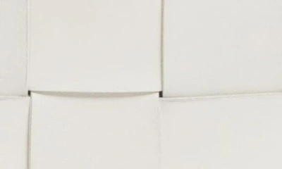 Bottega Veneta Small Padded Cassette Intrecciato Leather Crossbody Bag In White-gold