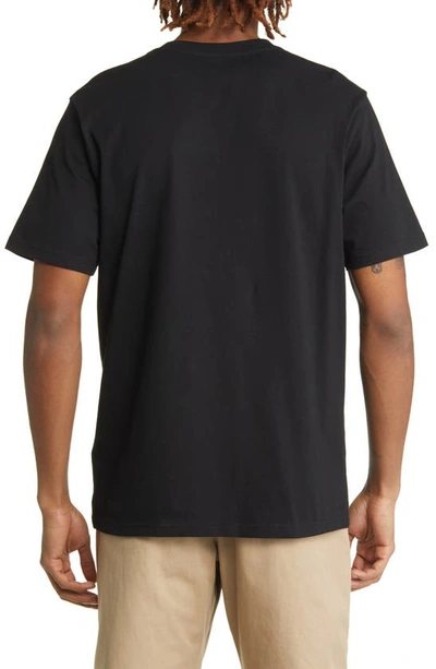 Carhartt Man T-shirt Midnight Blue Size Xl Cotton In Black