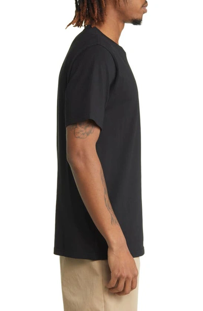 Carhartt Man T-shirt Midnight Blue Size Xl Cotton In Black