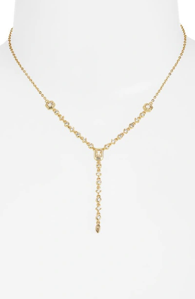 Shop Luv Aj Stellar Bezel Lariat Necklace In Gold