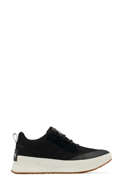Shop Sorel Out N About Waterproof Low Top Sneaker In Black/ Sea Salt
