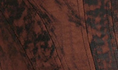 House Of Cb Rafa Satin Longline Corset Top In Rust
