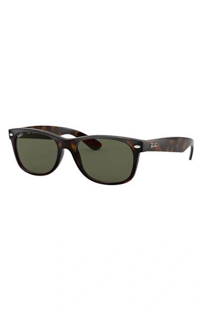 Shop Ray Ban New Wayfarer 52mm Rectangular Sunglasses In Tortoise