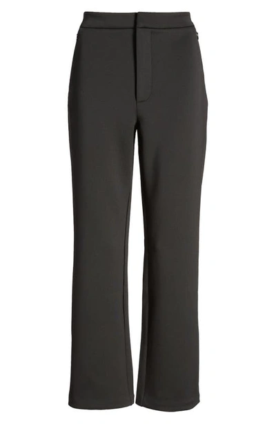 Good American Shiny Crop Scuba Trousers In Black001