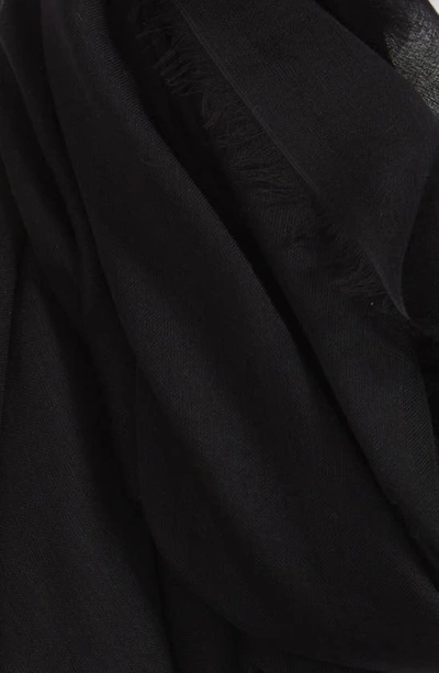 Shop Nordstrom Modal & Silk Scarf In Black