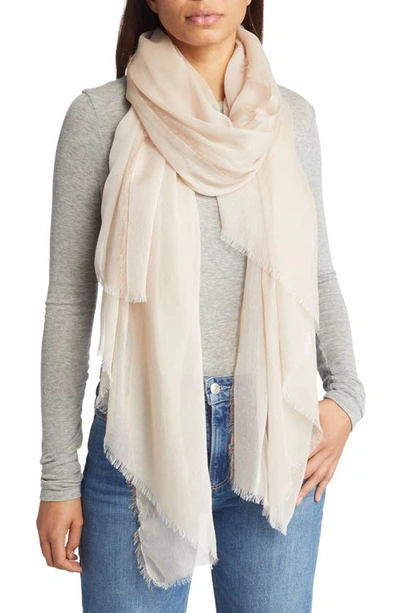 Shop Nordstrom Modal & Silk Scarf In Beige Sand