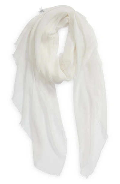 Shop Nordstrom Modal & Silk Scarf In White