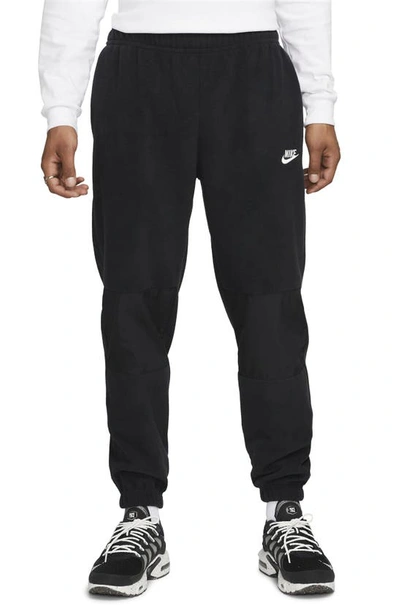 Shop Nike Winterized Fleece Joggers In Black/ Sail