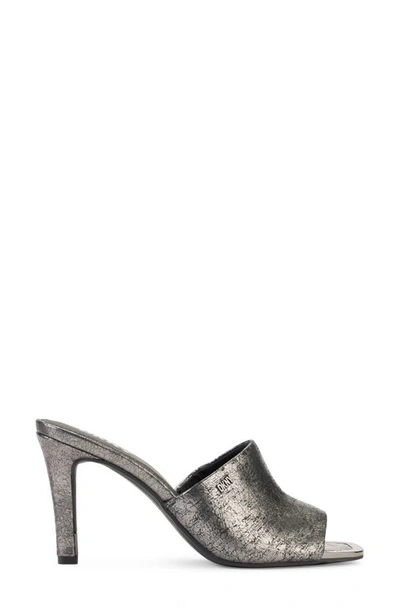 Shop Dkny Bronx Slip-on Mule Sandal In Dk Gunmetal