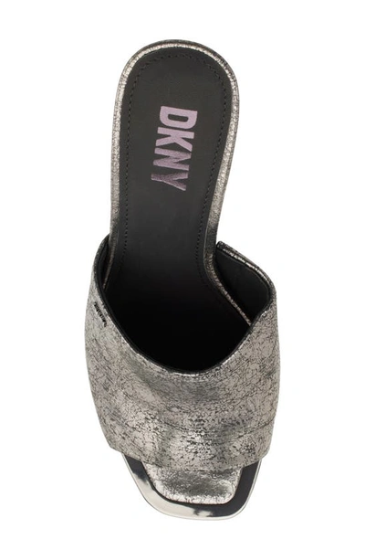 Dkny Bronx Slip-on Mule Sandal In Dk Gunmetal