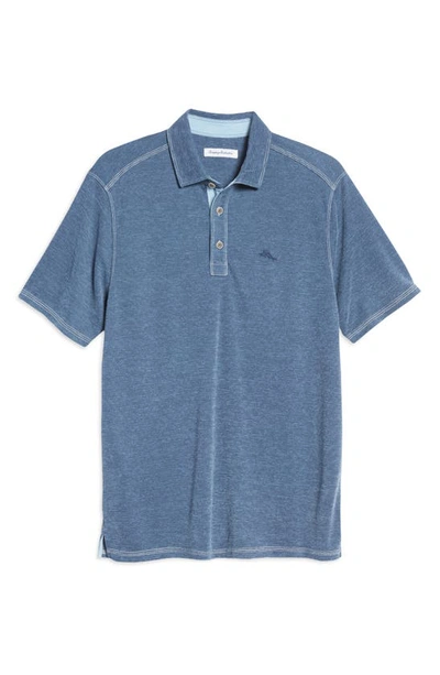 Shop Tommy Bahama Paradiso Cove Stripe Polo In Caspian Sea