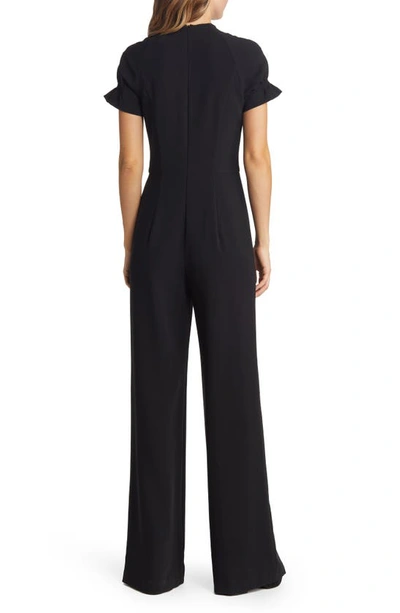 Black Halo Patel V-neck Wide-leg Jumpsuit In Black