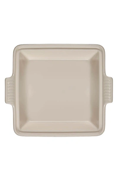 Shop Le Creuset Heritage 2 1/2 Quart Covered Square Stoneware Casserole In Artichaut