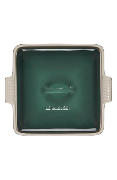Le Creuset Heritage Stoneware Covered Square Casserole In Artichaut