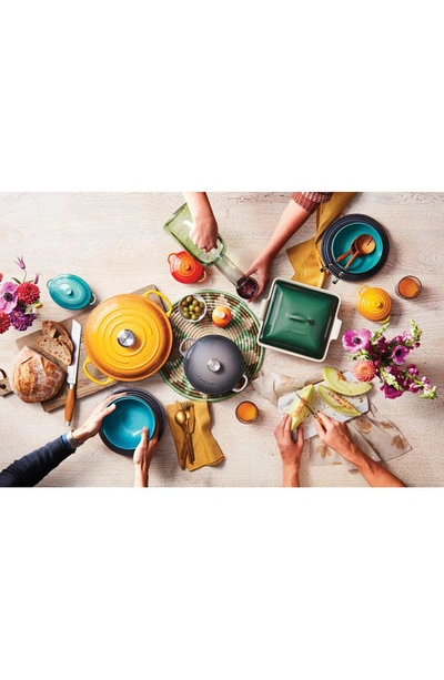 Le Creuset Heritage Stoneware Covered Square Casserole In Artichaut