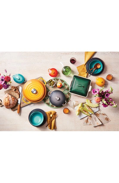 Le Creuset Heritage Stoneware Covered Square Casserole In Artichaut