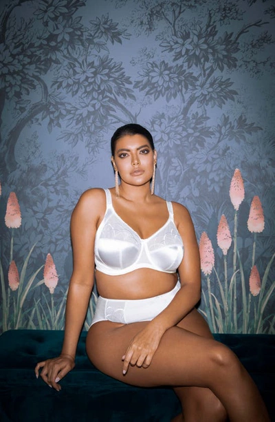 Elomi Cate Full Figure Underwire Lace Cup Bra El4030, Online Only In White